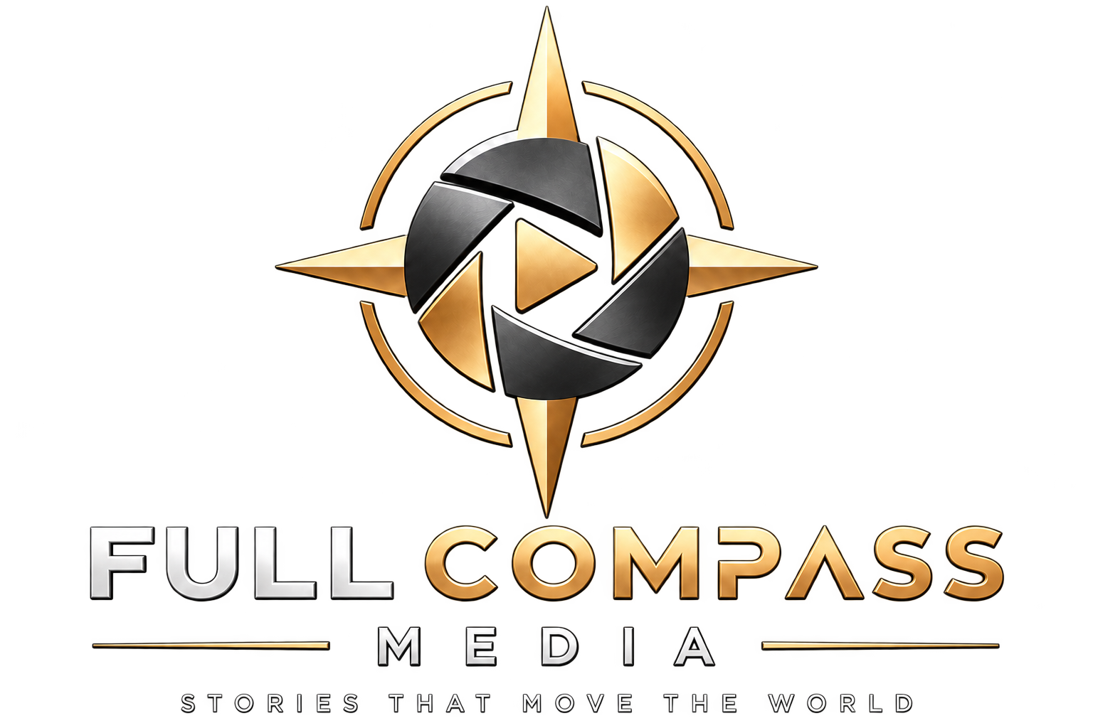 Full Compass Media compass shutter logo